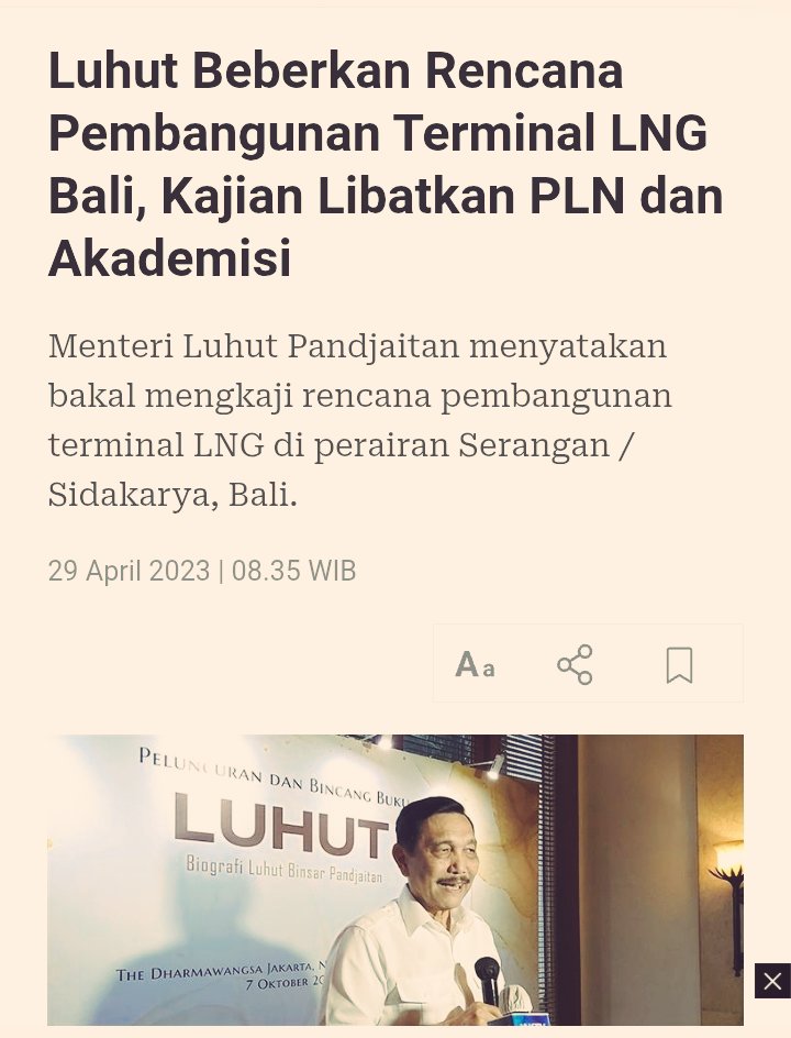 FSRU ini direncanakan bakal 'parkir' di perairan Sidakarya, Denpasar, 
Lokasi ini memang khusus dipilih buat energi LNG dimana semua sudah melalui studi kelayakan, izin laut, dan sesuai tata ruang.

Proyek energi bersih ini telah mendapat persetujuan pemanfaatan ruang laut, dan