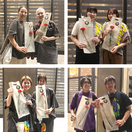 i8791's tweet photo. 【リリース】
#WANIMA からカーネーションを贈る❤
KENTAさん「大事な人の存在を確かめてね」

母の日CMタイアップ曲「存在」をきっかけに「大切な人へ花を贈ろう」という取り組みの一環で母の日直前の公演来場者全員へカーネーションを渡しました💐
#JFTD #花キューピット 

https://t.co/2b5cqN90Of https://t.co/e4GI8x4VML