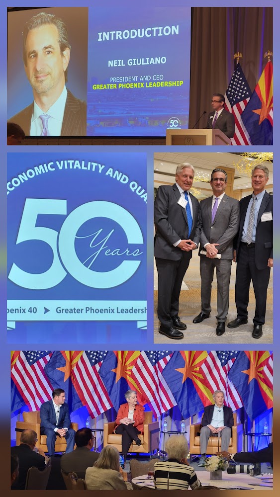 Thanks to <a href="/NeilGGiuliano/">Neil G Giuliano</a> for the <a href="/EVPartnership/">PHX East Valley Partnership</a> invite to the <a href="/GPLInc/">GPL, Inc.</a> 50th celebration of GPL. Former Governors <a href="/DougDucey/">Doug Ducey</a>, Janet Napolitano &amp; Bruce Babbitt shared memories of the past and encouragement for the future! <a href="/GovernorHobbs/">Governor Katie Hobbs</a> added a proclamation of appreciation!