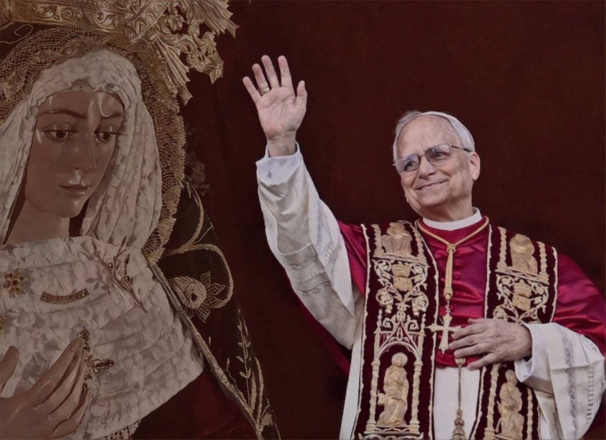 Alegres damos gracias a Dios por la elección del nuevo Papa, León XIV. 

Rogamos a la Santísima Virgen para que el Espíritu Santo le ilumine en su Pontificado, que comienza en este Año Santo de la Esperanza, y para que su ministerio esté lleno de frutos para la Iglesia universal.