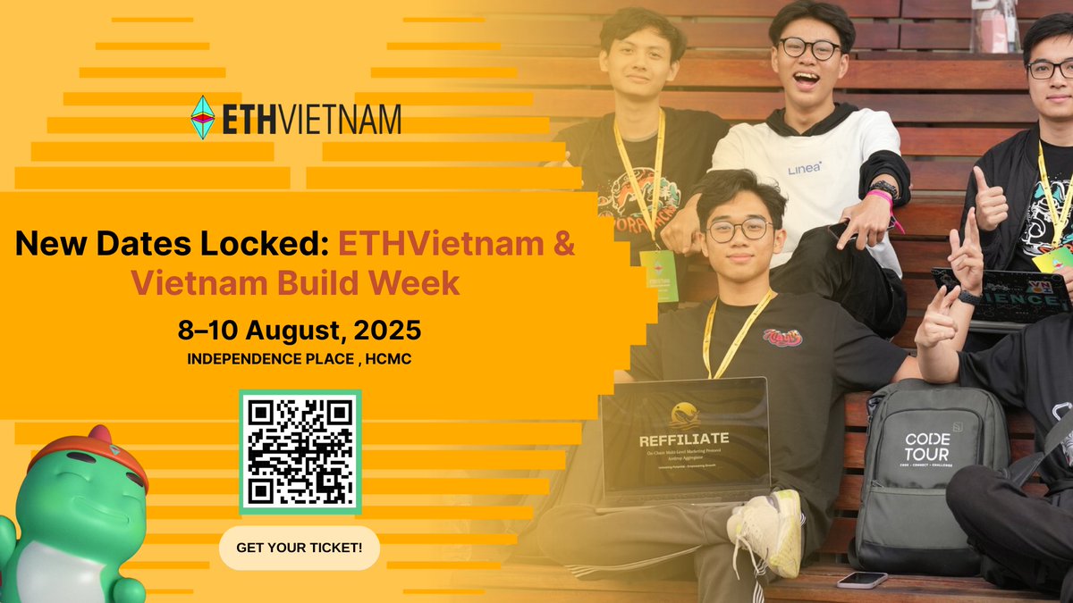 ETH Vietnam ๐ป๐ณ | HO CHI MINH 2025 (@eth_vietnam) on Twitter photo ๐จ ๐๐๐ ๐๐๐๐๐ ๐๐๐๐๐๐: ๐๐๐๐๐๐๐๐๐๐ & ๐๐๐๐๐๐๐ ๐๐๐๐๐ ๐๐๐๐ - ๐-๐๐ ๐๐๐๐๐๐ ๐๐๐๐! ๐๐
Heads up fam - weโre officially rescheduling ETHVietnam 2025 and Vietnam Build Week to line up perfectly with other major Web3 events happening ๐จ ๐๐๐ ๐๐๐๐๐ ๐๐๐๐๐๐: ๐๐๐๐๐๐๐๐๐๐ & ๐๐๐๐๐๐๐ ๐๐๐๐๐ ๐๐๐๐ - ๐-๐๐ ๐๐๐๐๐๐ ๐๐๐๐! ๐๐
Heads up fam - weโre officially rescheduling ETHVietnam 2025 and Vietnam Build Week to line up perfectly with other major Web3 events happening