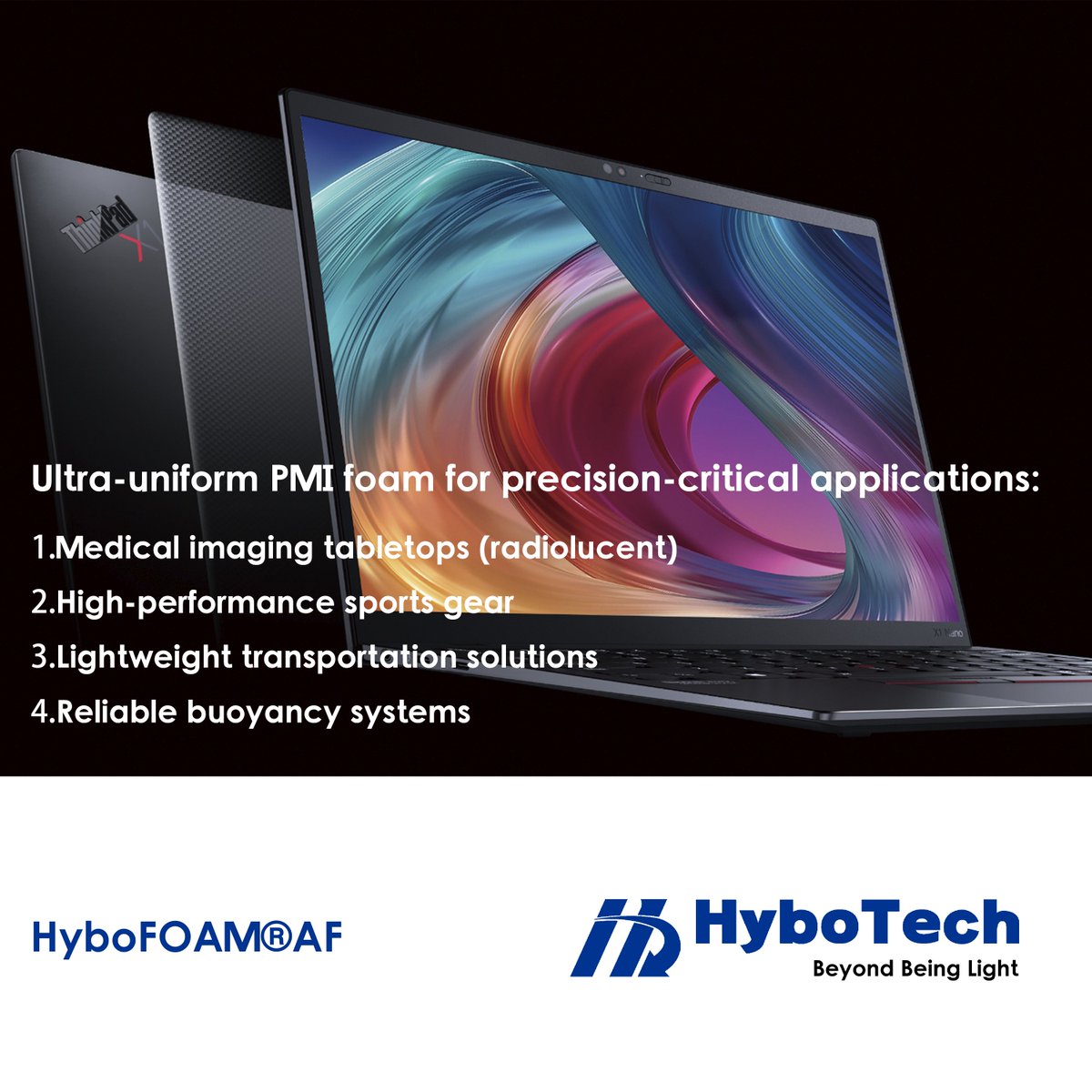 hybofoam's tweet image. HyboTech’s high-performance PMI foam is the secret behind sleeker, stronger laptops ️  Ultra-light, halogen-free, and sustainably engineered for next-gen electronics.  hybotech.com 

#PMIfoam #TechInnovation #LightweightEngineering #GreenManufacturing