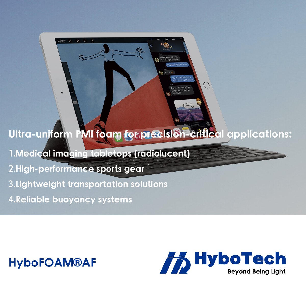 hybofoam's tweet image. HyboTech’s high-performance PMI foam is the secret behind sleeker, stronger laptops ️  Ultra-light, halogen-free, and sustainably engineered for next-gen electronics.  hybotech.com 

#PMIfoam #TechInnovation #LightweightEngineering #GreenManufacturing