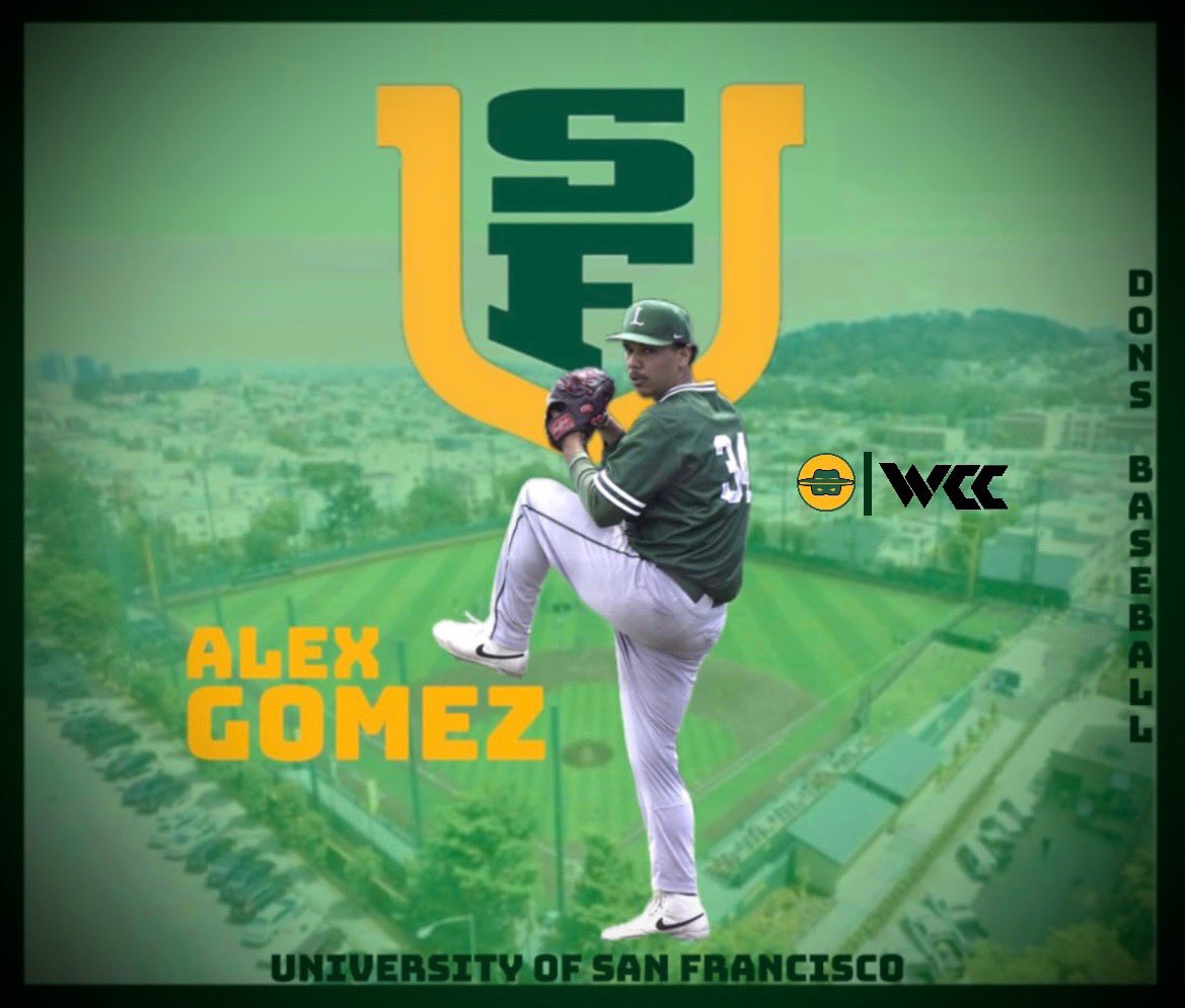 Alex Gomez (@alexg0mez34) on Twitter photo Blessed to announce my commitment to the University of San Francisco I like to thank my family and my coaches at Laney GO DONS <a href="/LaneyBall/">Laney College Baseball</a> <a href="/SFDonsBaseball/">San Francisco Baseball</a> Blessed to announce my commitment to the University of San Francisco I like to thank my family and my coaches at Laney GO DONS <a href="/LaneyBall/">Laney College Baseball</a> <a href="/SFDonsBaseball/">San Francisco Baseball</a>
