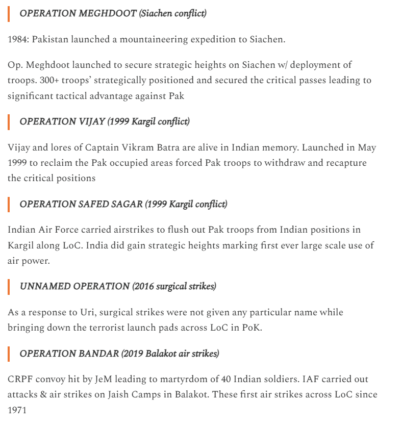 CseWhy's tweet photo. Operation Sindoor is not a first b/w India-Pak

Compiled all ops since 1965 in one place

Save tweet to revise for #UPSC https://t.co/i2VokqwZjc
