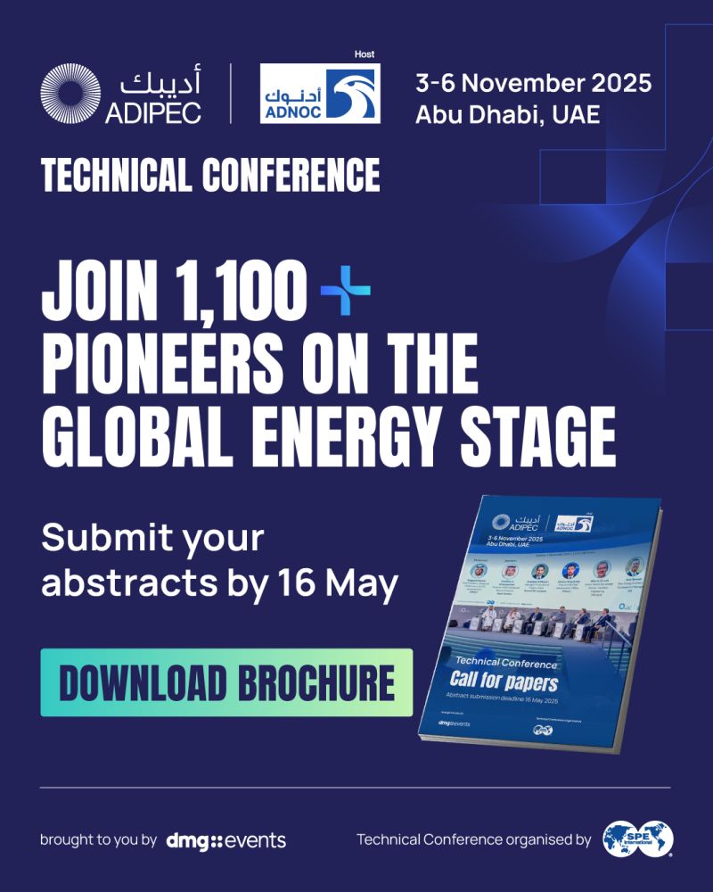 robbanassafina's tweet image. Join 1,100+ global technical experts shaping the energy systems of tomorrow.

Download the brochure: bit.ly/44dP2i4

Abstract deadline: 16 May 2025

#ADIPEC #ADNOC #TechnicalConference #Innovation #Technology #PositiveEnergy #EnergyTransformation #RobbanAssafina