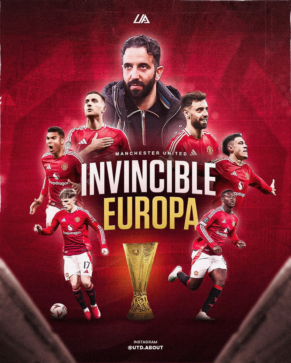 utdabout's tweet photo. FAKTA: Manchester United hanya membutuhkan 1 kemenangan lagi untuk meraih title ‘Invicible’ Europa League.

Trofinya memang tidak akan berwarna emas, tapi tetap jadi catatan mewah dan sempurna karena United jadi satu-satunya tim Eropa musim ini yang belum terkalahkan!

Optimis? https://t.co/mzDVNXnwtP
