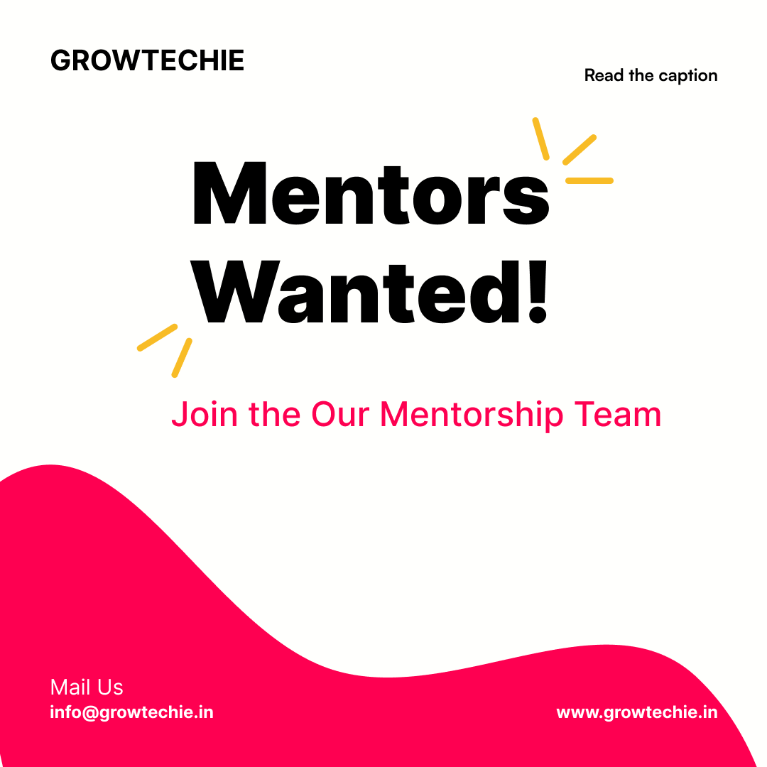 growtechie's tweet photo. 𝗠𝗲𝗻𝘁𝗼𝗿𝘀 𝗪𝗮𝗻𝘁𝗲𝗱 🚨

Growtechie is on the lookout for passionate mentors from the tech world : #WebDevelopment 

If you love teaching, guiding, and helping the next generation of builders grow — we want you. 

- Get Paid
- Par Time

Apply here: https://t.co/mBqbUl8sxm https://t.co/JBm4XKeYnN