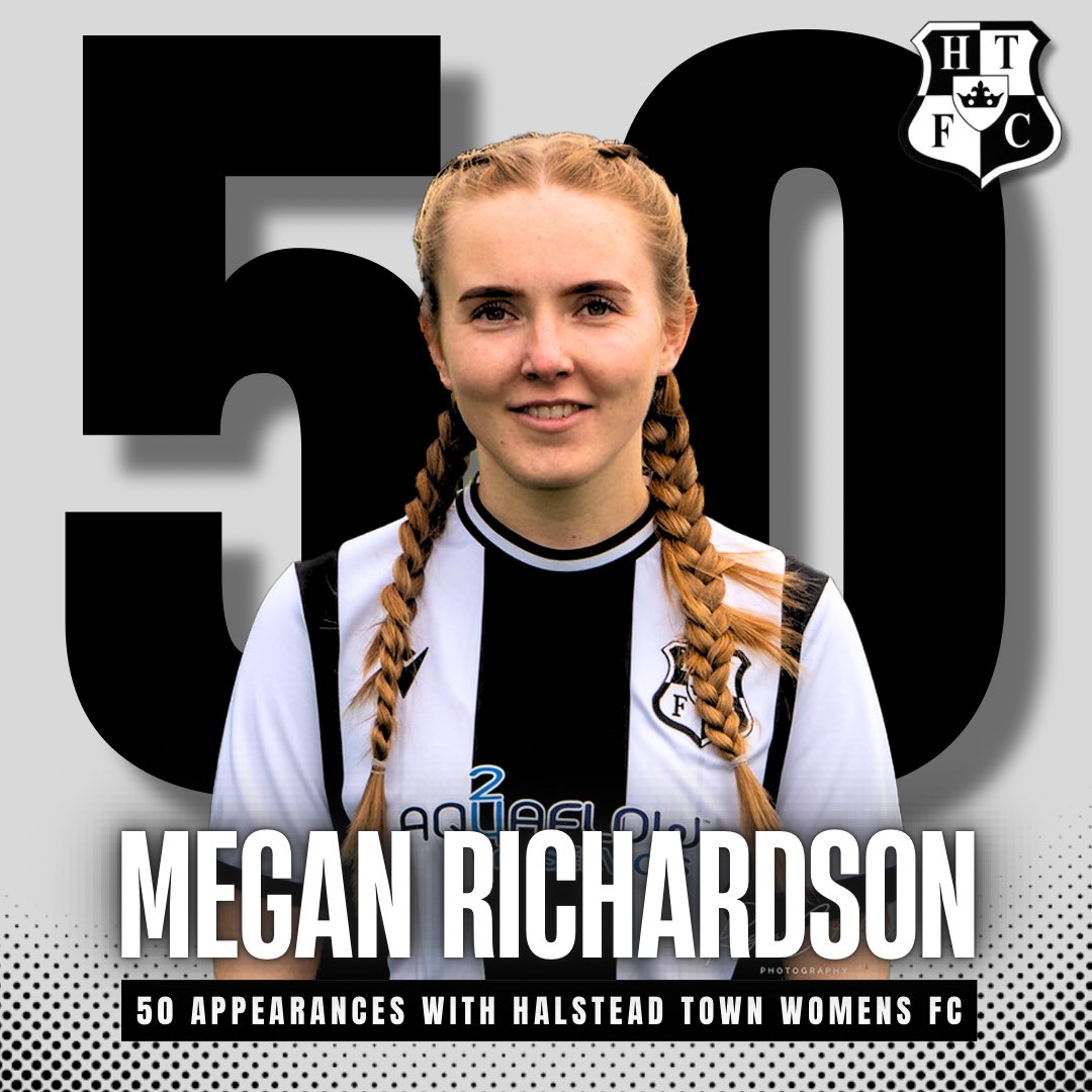 ✨ 50 APPS ✨

Massive congratulations to @megan_richardson99 on her 50th appearance for Halstead Town Women’s Football Club at the weekend 🤍🖤

#50thappearance #htwfc #commitedplayer #footballplayer #50appearances #50apps #playerappreciation #womeninsport #womensfootball