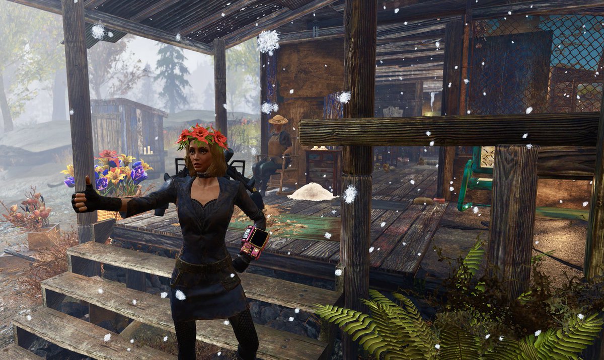 Miss_Defi's tweet image. There was some strange weather at 
The Big Bloom event this evening. ❄️🌨️ #Fallout76