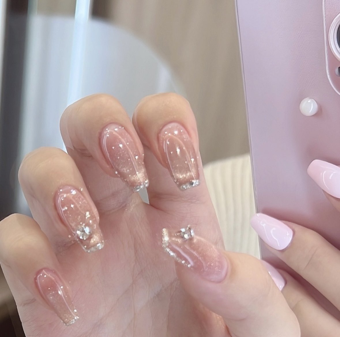 Nailiejp's tweet image. 艶ちゅるマグネットネイル🩰🫧