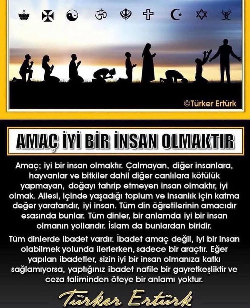 Amaç İyi Bir İnsan Olmaktır.