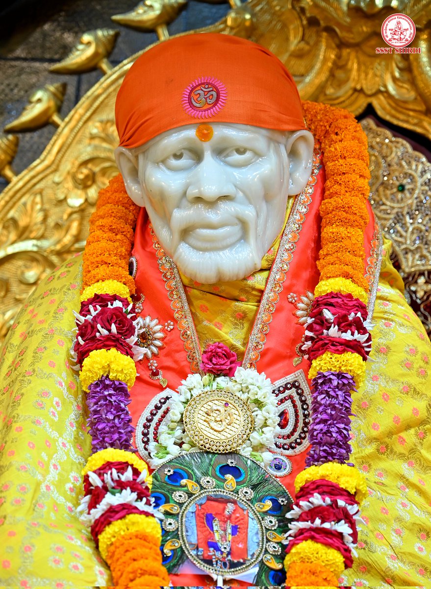 SSSTShirdi's tweet photo. *!! ॐ साई राम !!*
*श्री साईबाबा संस्थान विश्वस्त व्यवस्था,शिर्डी*
*!! ॐ Sai Ram !!*
*Shri Saibaba Sansthan Trust, Shirdi*
≈≈≈≈≈≈≈≈≈≈≈≈≈≈≈≈≈ *आरती :-माध्यान्ह आरती* 
 *शुक्रवार  ०९ मे २०२५*   
*Aarti :-Madhyan Aarti*
*Friday 09 May 2025* https://t.co/46667ObMHQ