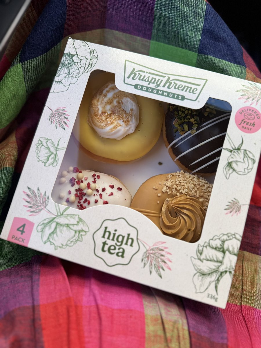 Spent $14 on these doughnuts, mainly to try the lemon meringue, but also for the chance to win a fancy high tea for two, and we won!!
