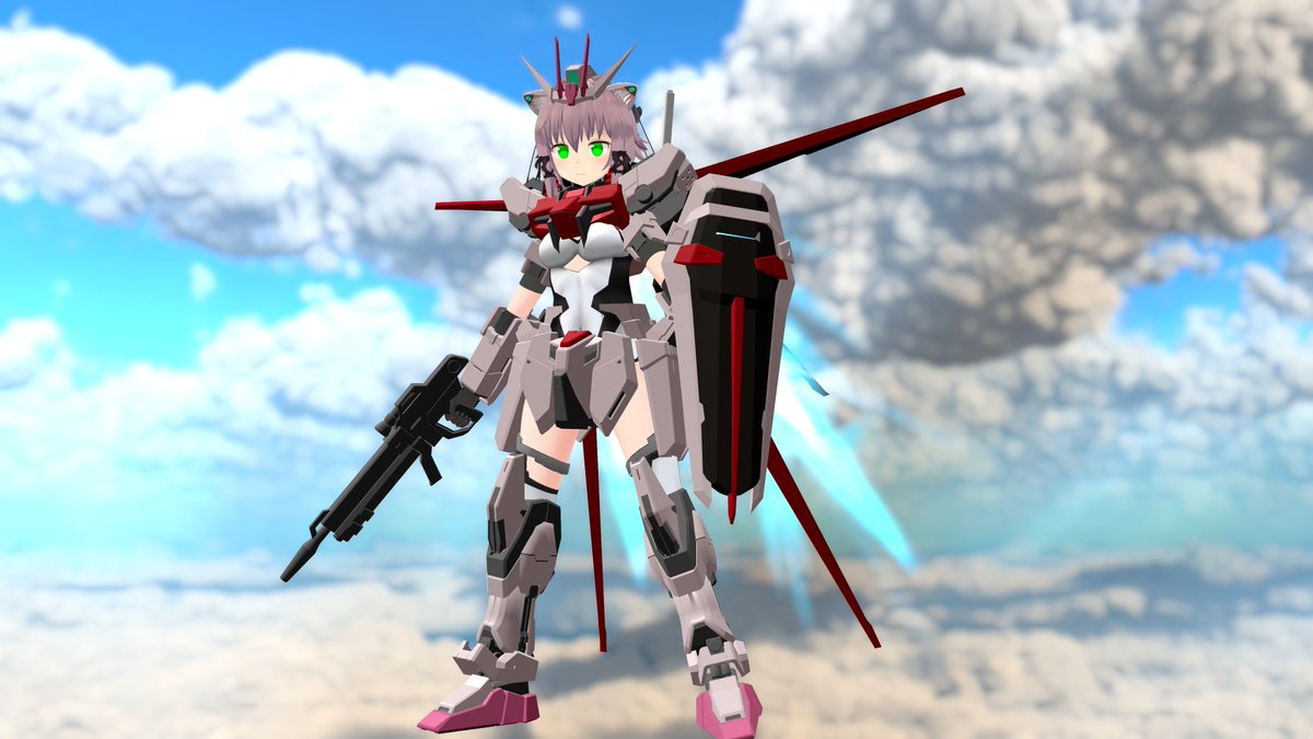 els002's tweet image. ストライクルージュ+キャバリアーアイフリッド #VRC_MS少女

(@amanosagume)さん製作のモデルを使用しています