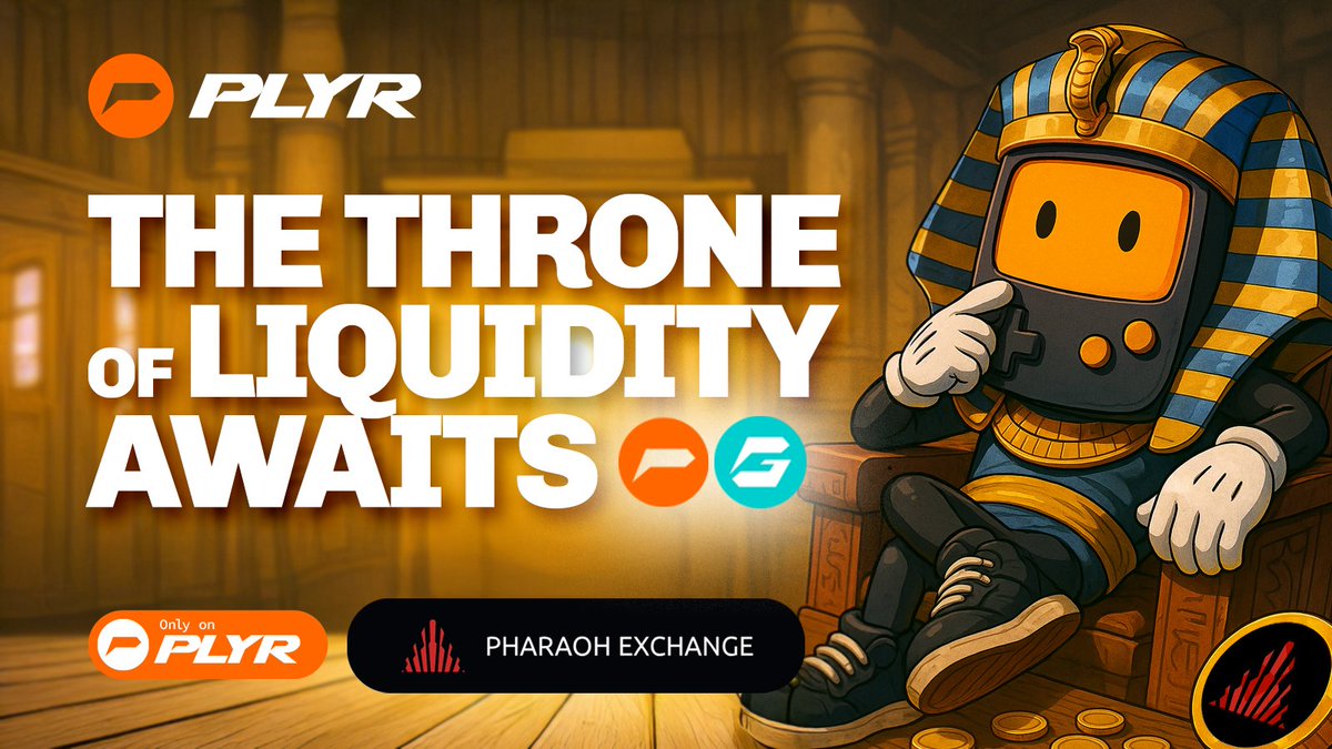 Hey PLYRs! ⚔️

This Saturday, we’re going live on <a href="/PharaohExchange/">Pharaoh on AVAX</a>  but this isn’t just a pool launch…
It’s the moment PLYR[SWAP] becomes truly multichain 🔁

Want to know why we chose Pharaoh? What pools are launching? How it powers the whole ecosystem?

We dropped the full