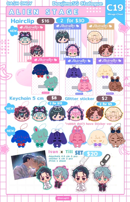 [🎀RTs very appreciated🎀]
Hello, Here's my catalogue for #Doujima2025

I'll be at table C19 
I'm so excited for tomorrow, waiting to see you nah(。˃ ᵕ ˂ )⸝♡

#DoujimaSG #doujima2025catalogue
10-11.05.2025

(1/2) 