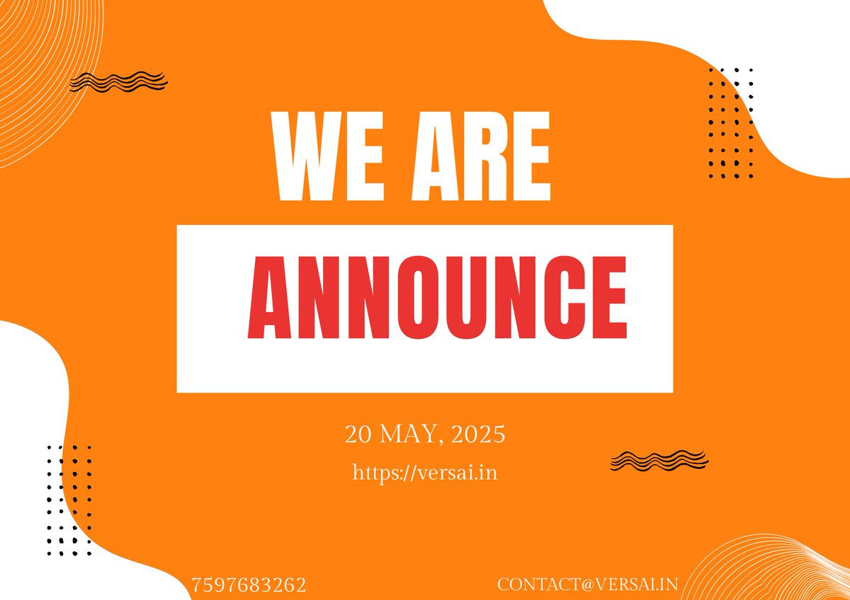 Versai_Tech's tweet photo. Exciting News for All Schools!
Versai Tech Solutions proudly announces the launch of its latest initiative “Bhartiya Baal Umang InnoTech”!
This is a big step towards shaping the future of education and technology for school students across the country. #Versai#BhartiyaBaalUmang https://t.co/HPAG73QxLi
