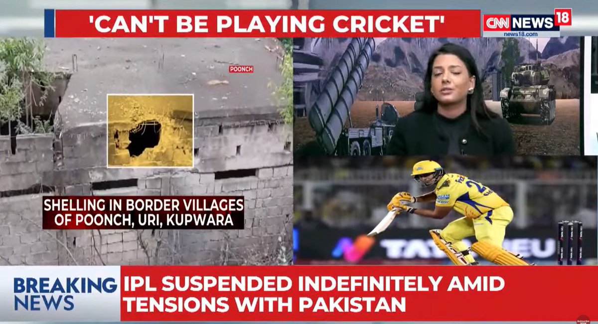 IPL has been suspended. Padosi are in great danger.
😂😂
#IPL2025 #IndiaPakistanWar #PakistanArmy #IndianNavyAction #Pakistan_Will_Retaliate