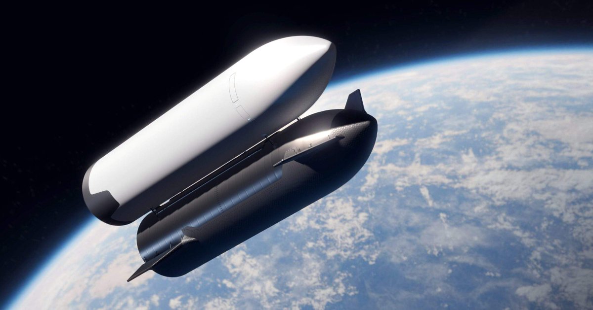 AstrospaceI's tweet photo. A #Starbase è stato intravisto per la prima volta un prototipo di #Starship che servirà per i primi test del trasferimento di #propellente in orbita. @SpaceX
https://t.co/gW6Ul8lkkR https://t.co/AOrCJxpXAE
