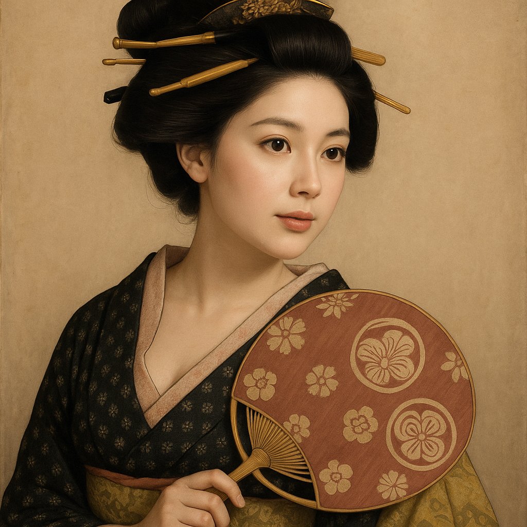 美人画を現代風にリアル再現してみた