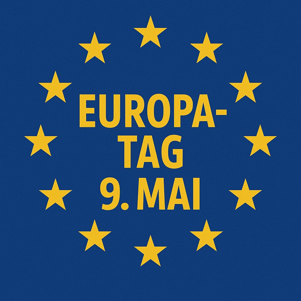 Heute, am 9. Mai, feiern wir den Europatag – den Tag, an dem 1950 mit der Schuman-Erklärung die Grundlage für die heutige Europäische Union gelegt wurde. Dieses Datum steht für Frieden, Einheit und Zusammenarbeit in Europa nach Jahrzehnten der Konflikte.

#Europatag #Europa