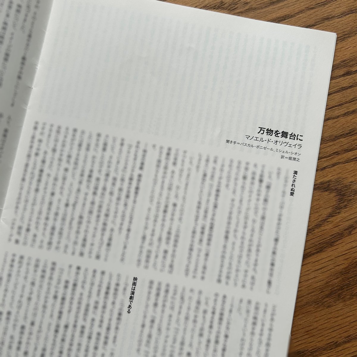 MEMO] オリヴェイラが上映時間410分に及ぶ大作として完成させた『繻子 