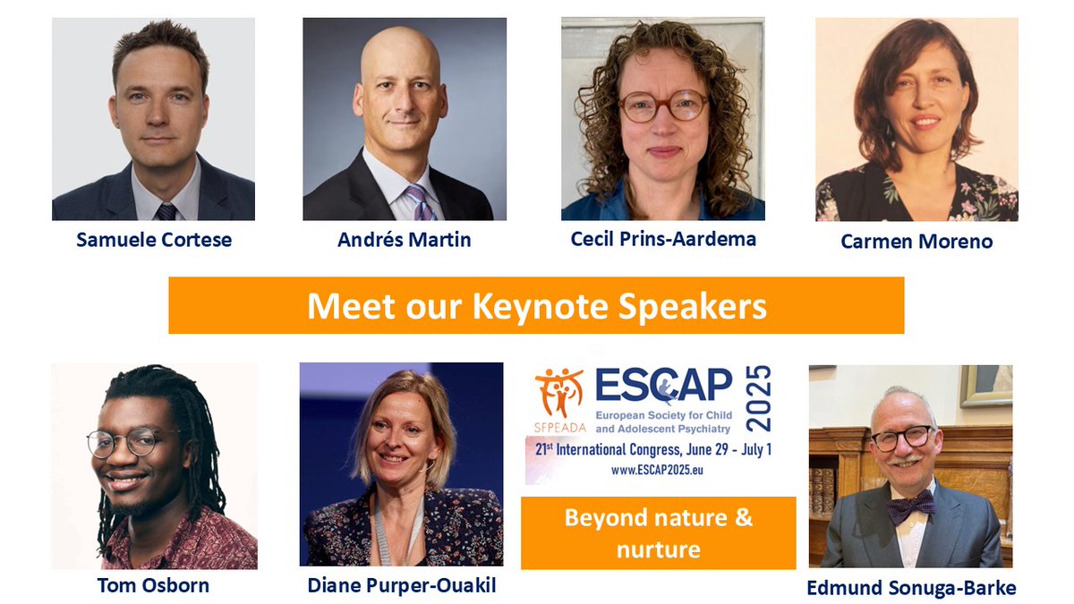 We look forward to welcoming our Keynote speakers at our #ESCAP2025 congress!
Visit our congress website for the detailed scientific programme and to register online:
escap2025.eu
A bientôt à Straßburg! 🇫🇷
#beyondnatureandnurture