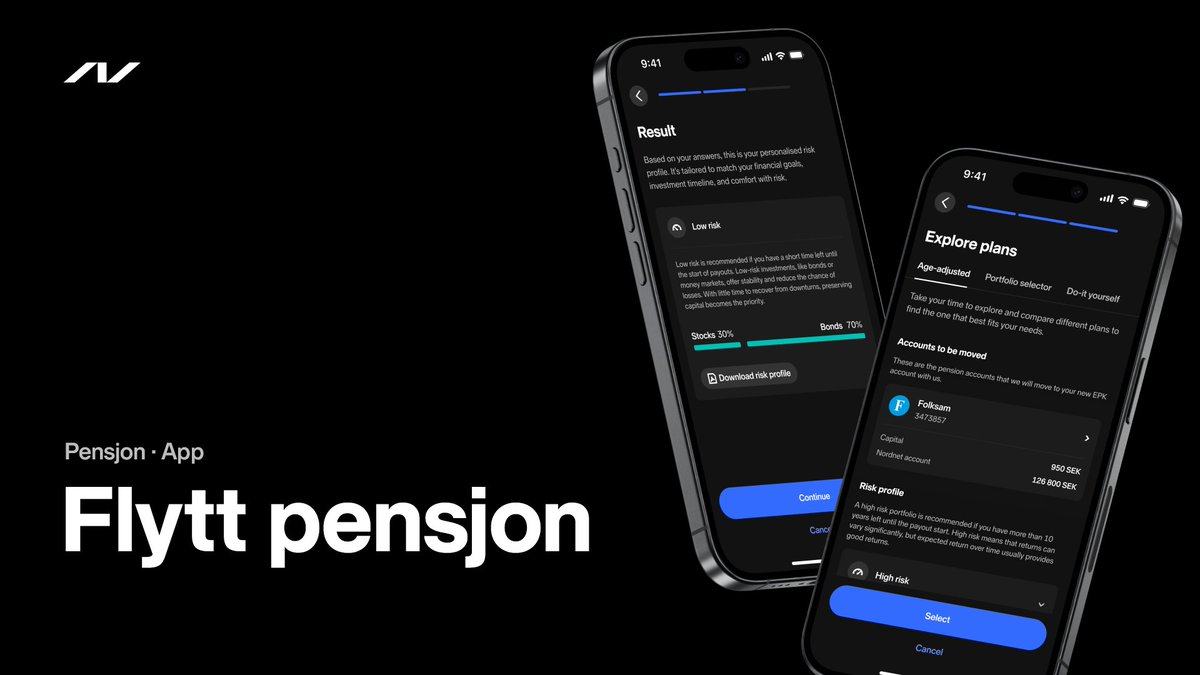 Nå har det blitt enda enklere å flytte pensjonen til Nordnet! 🥳

Du kan nå starte pensjonsflytt direkte i appen – raskt, enkelt og helt digitalt 📲💸

*Dette er ment som produktinfo og markedsføring fra Nordnet og må ikke tolkes som personlig investeringsråd, en