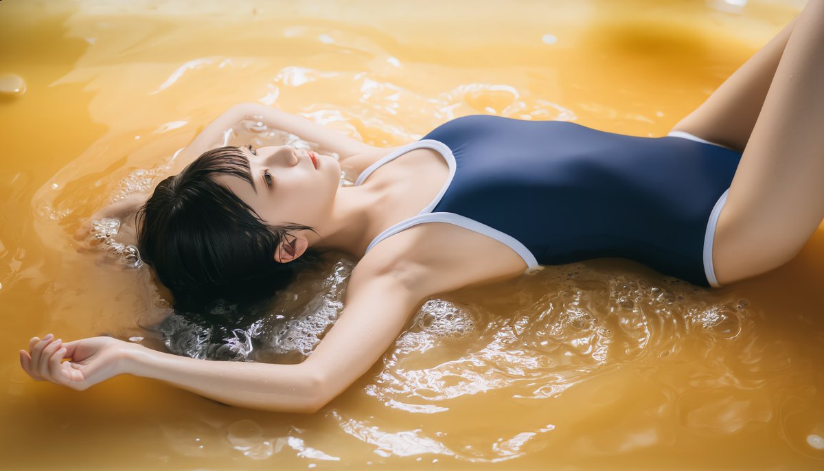 ZBO_VFantasy's tweet photo. 水飴プール #AI美女   #AI画像 https://t.co/316xO9ROZ4