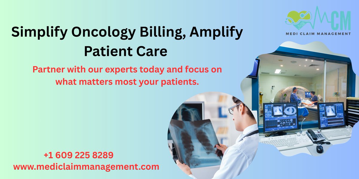 mediclaimmngmnt's tweet image. Streamline Cancer Care: Trust the Experts in Oncology Billing Services
Start simplifying your oncology billing today
Contact us now for a free consultation!
+1 609 225 8289
mediclaimmanagement.com/contact-us
#oncologybillingservices #medicalbillingservices #medicalcodingservices
#RCM
