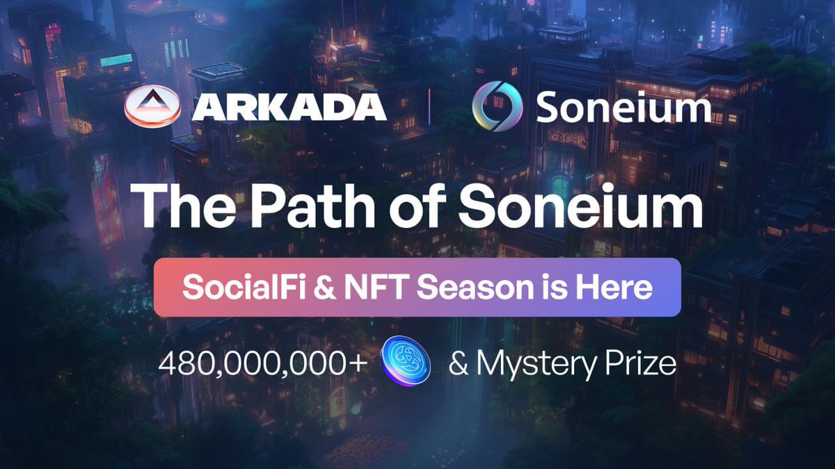 🚨 Last chance alert!

Today’s the final day of the SocialFi &amp; NFT Season in The Path of <a href="/soneium/">Soneium 💿</a> don’t miss out on the fun and rewards! 😍

✅ Mint OG NFT on @Opensea:
🔗 opensea.io/collection/swe…

✅ Complete the <a href="/Arkada_gg/">Arkada</a> quest for Sweep and claim your reward:
🔗