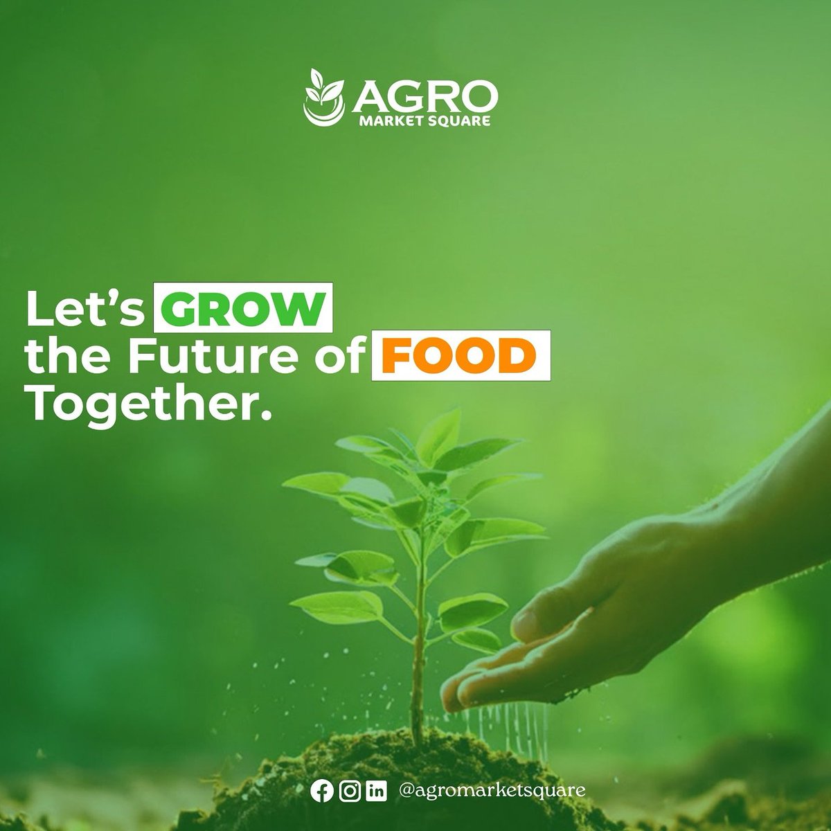 agromarketsquar's tweet image. Join Agro Market Square to Grow the Future of Food!

Let’s build a sustainable food system for farmers, buyers, and distributors.

 ✅Secure food
 ✅Cut waste
 ✅Empower farmers
 ✅Deliver fresh, affordable food across Nigeria
Join us! agromarketsquare.com
#FoodSecurity