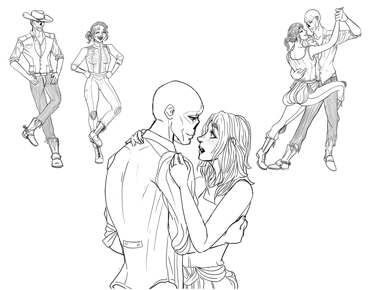 wip of a night of dancing  #ghoulcy #fallout
