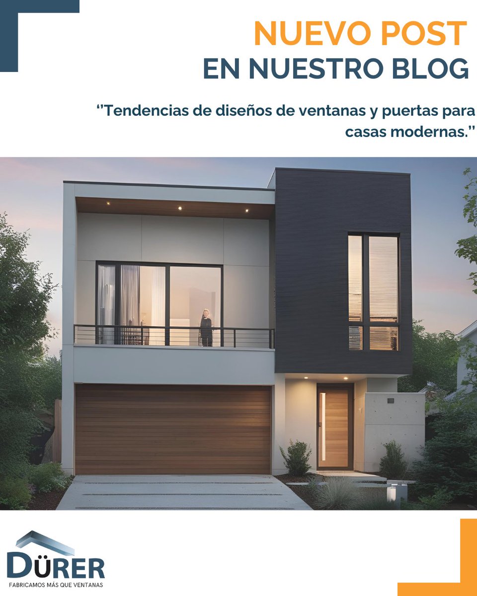 Nuevo artículo en nuestra página web: "Tendencias de diseño en ventanas y puertas para casas modernas". analizamos cómo los cerramientos se convierten en protagonistas del diseño arquitectónico contemporáneo. 

Visita nuestro blog:

🌐durer.es/tendencias-de-…