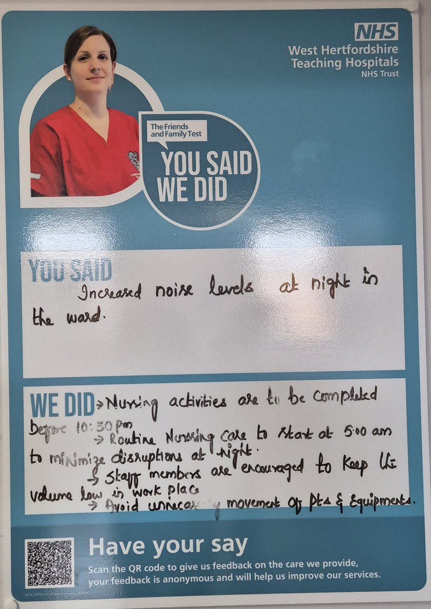 You Said, We Did! 👏 Huge kudos to the Medicine Division, WHTH for really listening to patients—and taking action! This is what progress in healthcare looks like. #PatientCenteredCare #HealthcareWins #FFTFeedback #TeamWestHerts