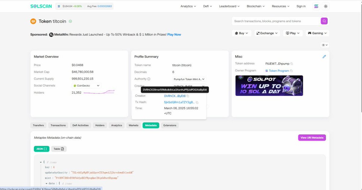 Kimbazxz's tweet photo. @orangie @blknoiz06 #titcoin dev cooked up somethin 

$pp

CNkVEX61jUAYktBRoBozrS57yhz3KTGwqJNEoUoCt7HM https://t.co/kUVGW9ilrh