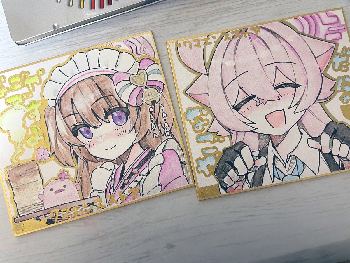 新頒布物】 ・なごやブルアカミニ色紙 ホシノ/シズコ 1000円。 お