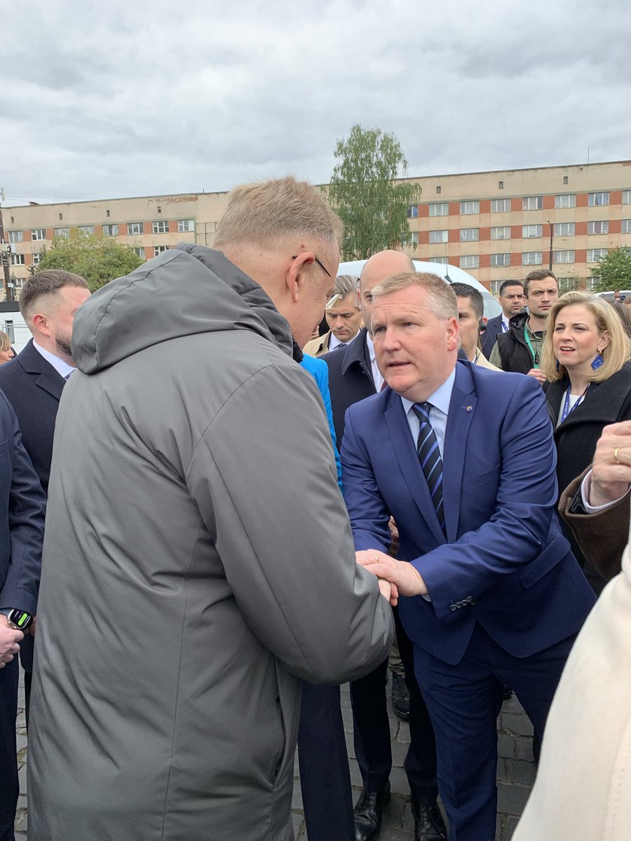 Today, we are in Ukraine to celebrate Europe Day with the 🇺🇦 people.

Europe Day is about celebrating our European family - Ukraine is part of this family.

When times are tough, families stick together.

We will stand with 🇺🇦 as long as it takes to forge a just &amp; lasting peace