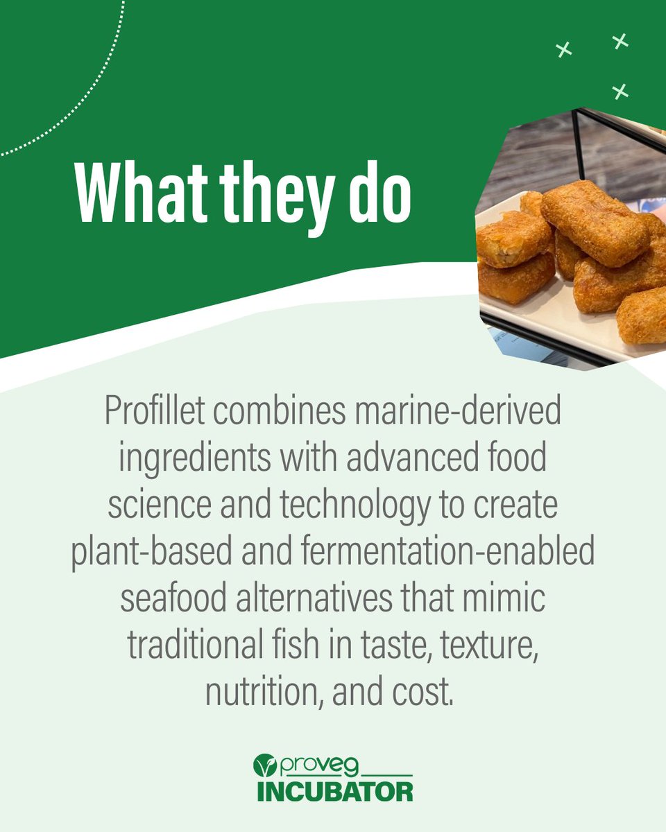 ProvegIncubator's tweet image. Meet Profillet! 🐟 They’re crafting whole-cut plant-based seafood that’s big on taste and nutrition. One bite closer to a sustainable ocean. 🌊 #ProVegIncubator13
