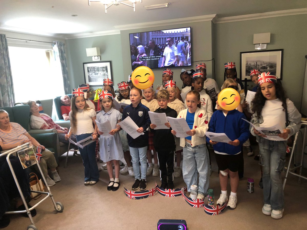 Our choir celebrated #VEDay80 by singing at local care homes and community centres! Amazing inter generational work in the local area! 🇬🇧🎤🎼 #StPetersEnrichment