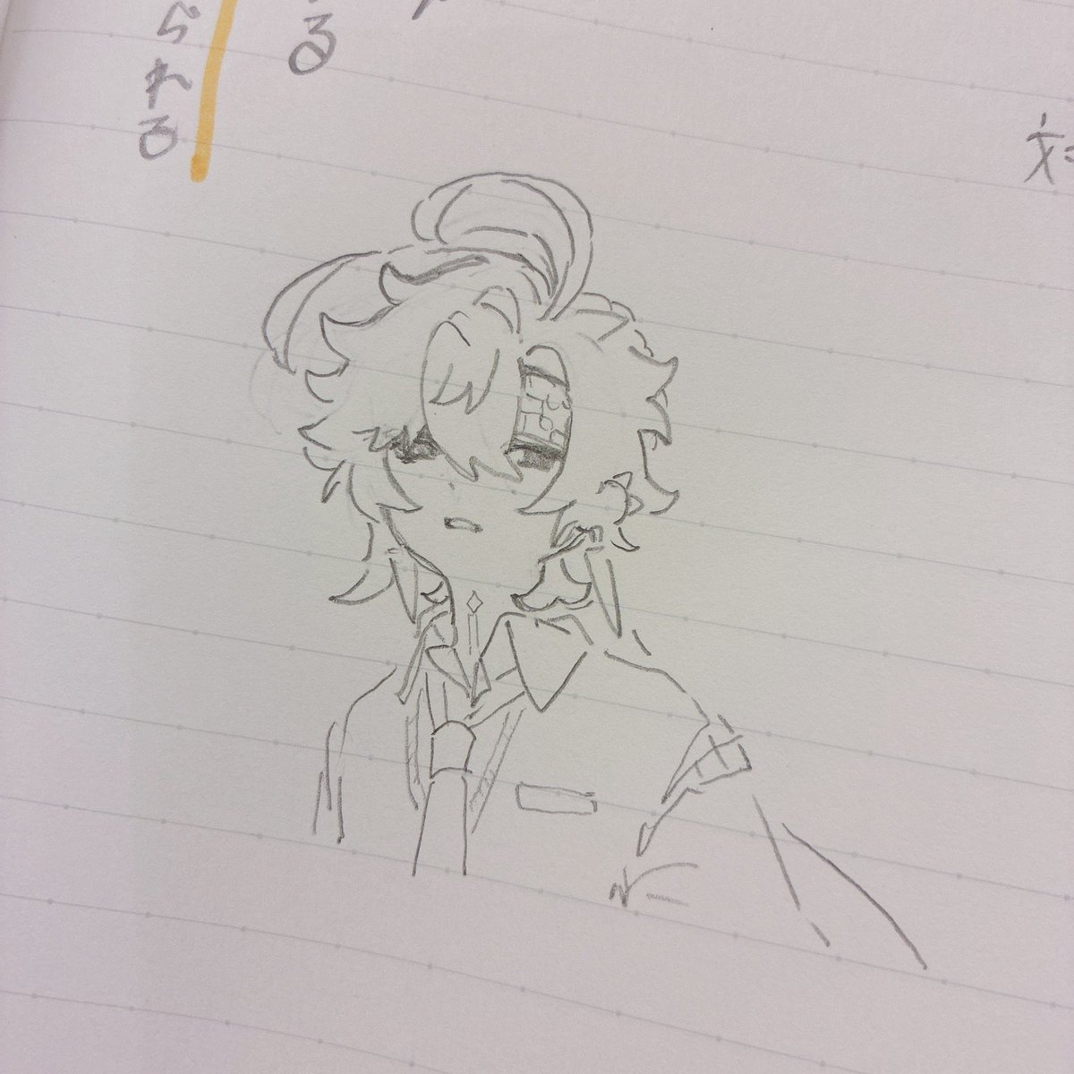 _sorara222's tweet photo. 授業中に描いた https://t.co/ecWBlwU0pr