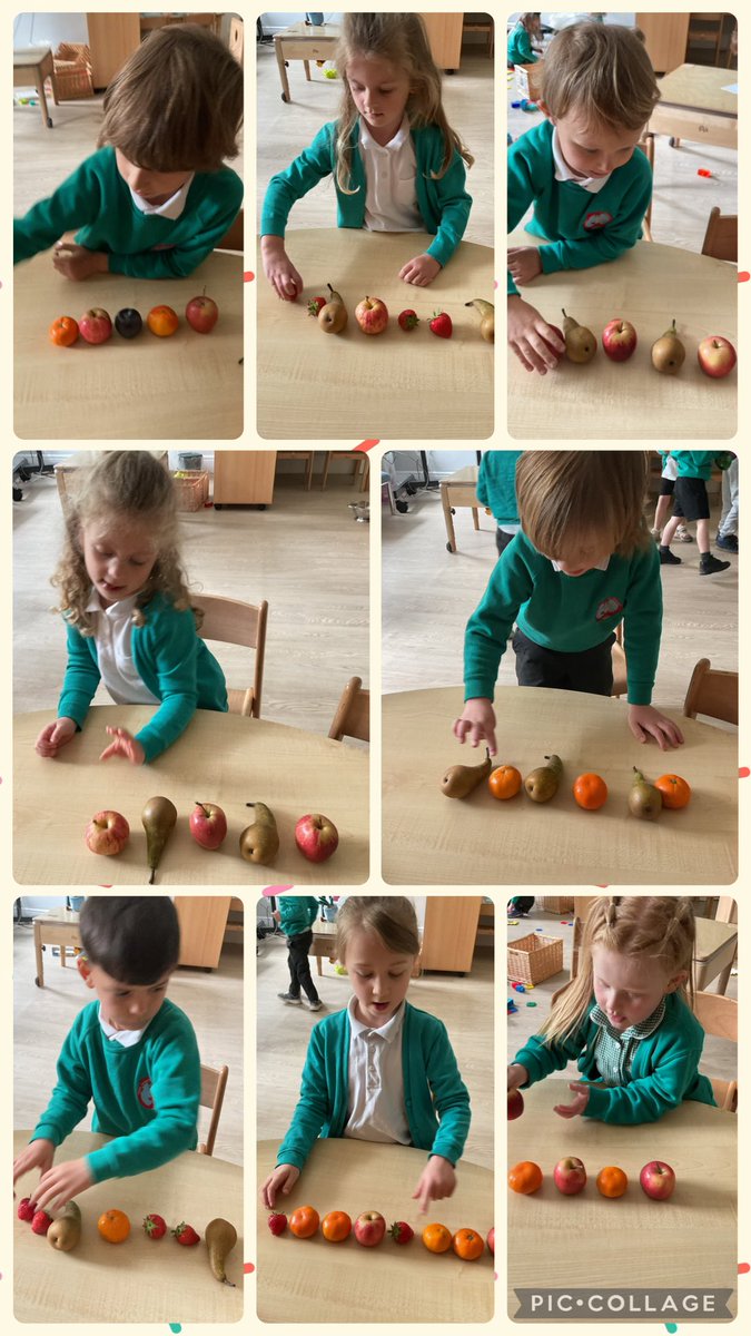 Rydym ni wedi bod yn creu patrymau yn defnyddio ffrwythau 🍎🍊