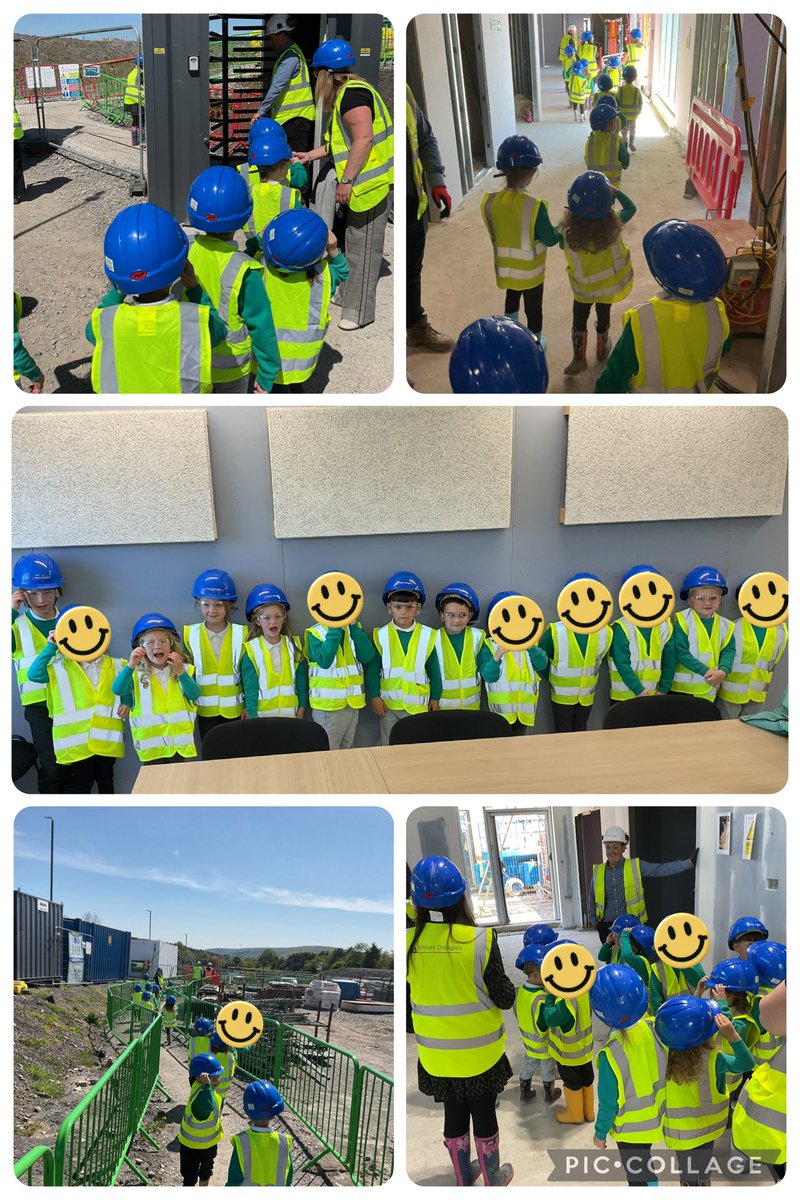 Am ddiwrnod arbennig yn ymweld â'r safle newydd!🏫🏗️