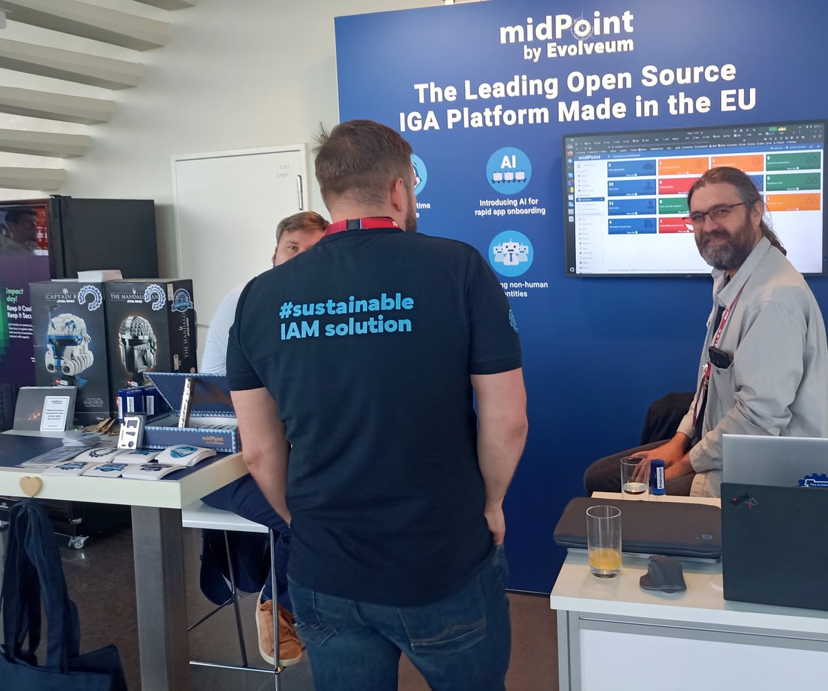 Evolveum's tweet photo. What a week at #EIC2025! Thank you to everyone who stopped by our booth - we enjoyed connecting with you! 🤝
Now we’re headed to Bratislava for the midPoint Community Meetup, taking place May 12-14. Want to join us? 🎟️ Get your tickets: https://t.co/HjCZIq45q1
#midPointmeetup https://t.co/5Faq3fsuBW