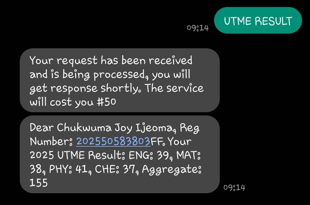 ChukwumaPi27135's tweet image. @JAMBHQ @channelstv @ARISEtv @PeterObi 
Please there is serious technical error with jamb this year. As a retired teacher, the result jamb sent to my daughter this morning is not her result.  This devastating. Hard work rewarded this way? Compare her last year 2025.
