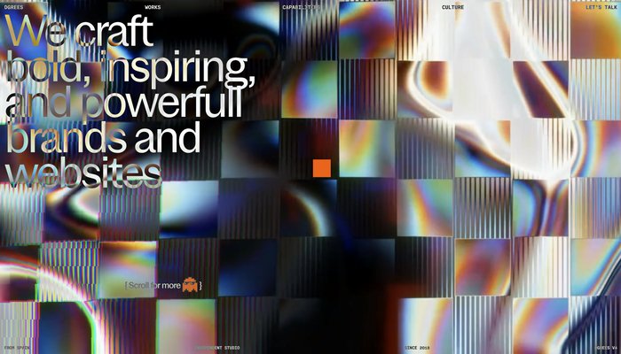 今回のサイトのテーマは Pixel 化？ 楽しい仕掛けが満載の Dgrees Studio のウェブサイト - WebGL 総本山 webgl.souhonzan.org/entry/?v=2920