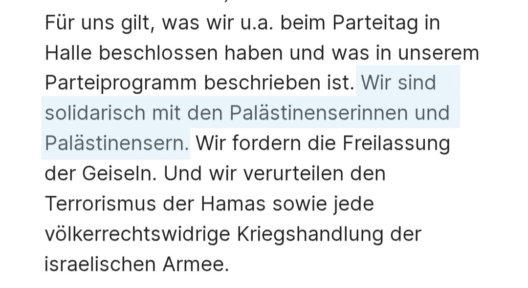 Wie viele Proteste oder Spendenaktionen hat die Linke zur Unterstützung des palästinensischen Volkes organisiert (außer NK)? Habt ihr die Polizeigewalt gegen die Solidaritätsbewegung verurteilt? Was hat die Partei getan, um den Völkermord zu stoppen?

Wirklich ihr seid nicht