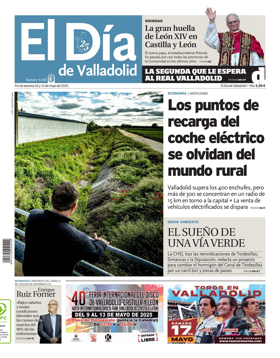 <a href="/DiadeValladolid/">El Día de Valladolid</a> lleva hoy a portada las reivindicaciones de las #enfermeras a través de las palabras de <a href="/FornerEnrique/">Enrique Ruiz Forner</a> Gracias <a href="/sangonru/">Santiago González</a>