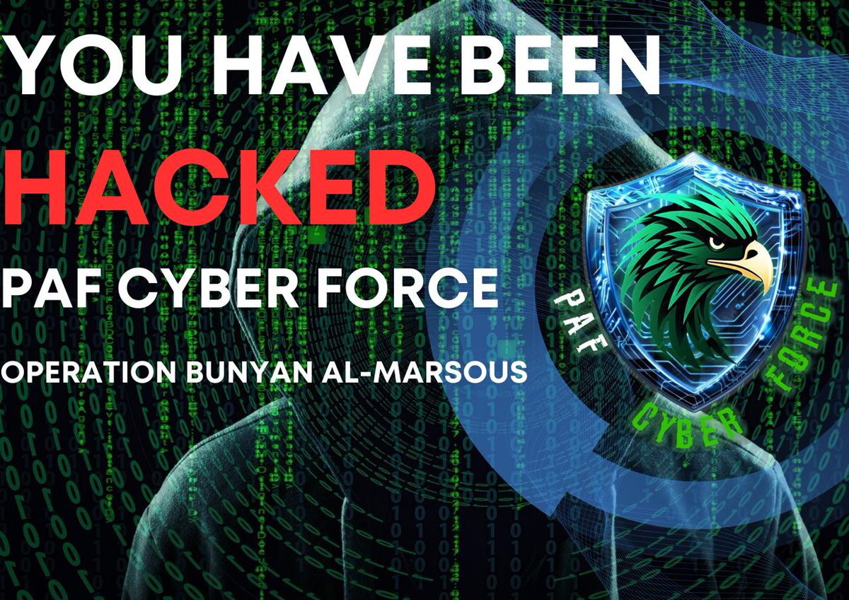 💥 NOW ACTIVE: OPERATION BUNYAN AL-MARSOUS
Pakistan Air Force delivers decisive response. Your "false ops" end here. Real power, real consequences.
#PAFCyberForce 🇵🇰
#PakistanCyberForce 🇵🇰
#OPERATIONBUNYANALMARSOUS 🇵🇰